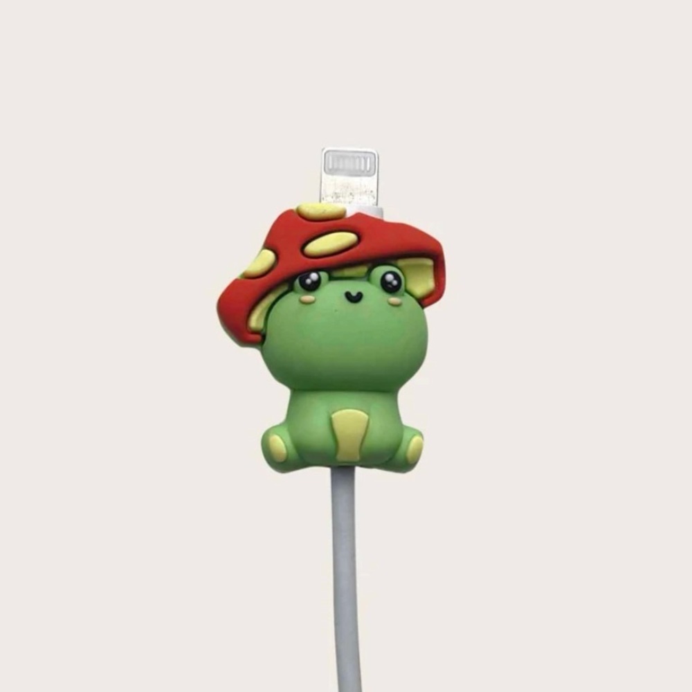 NWOT  Cute Frog Shape Decor Cable Protector